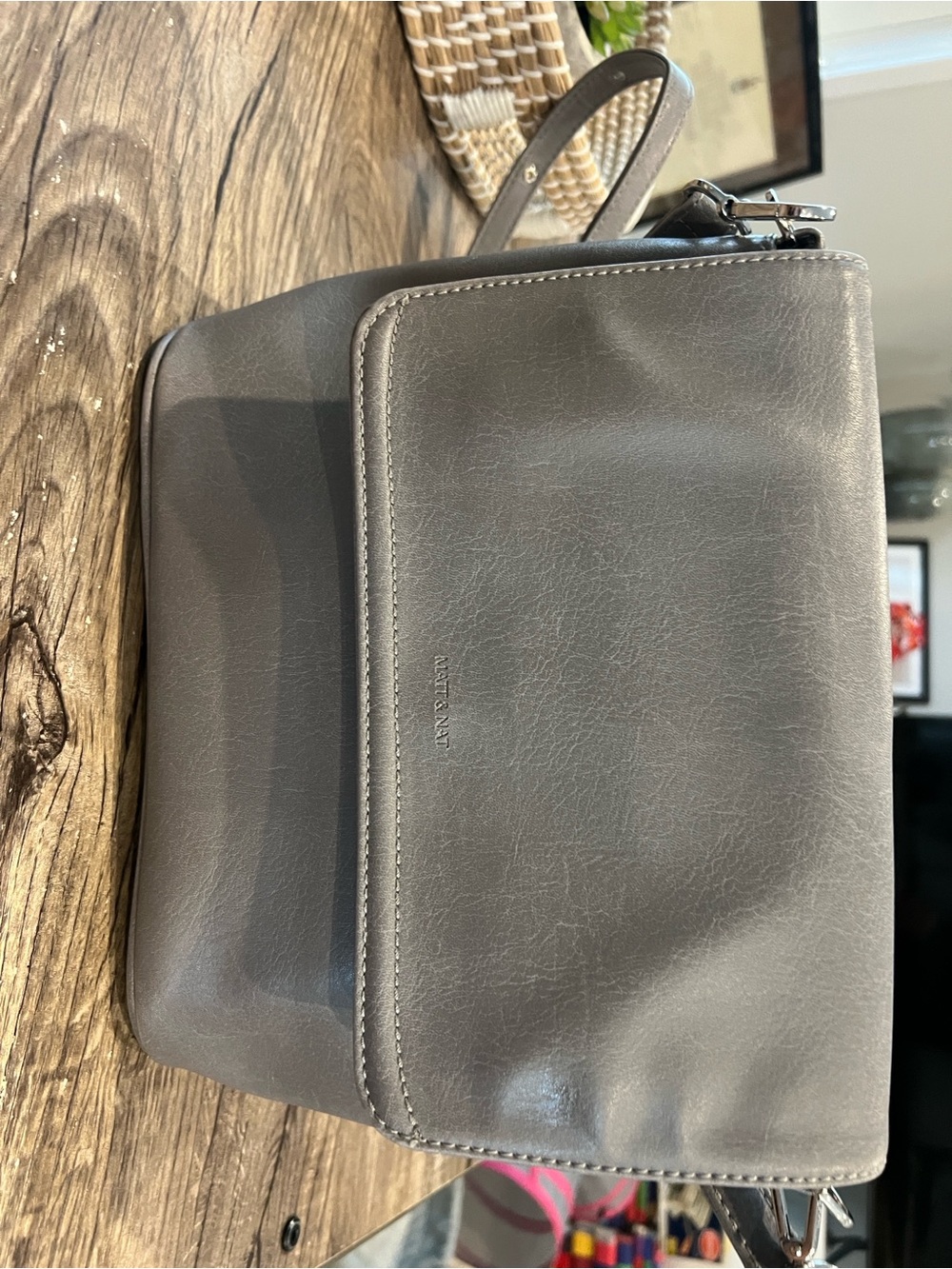 Matt & Nat Jodi Crossbody Bag in Dolphin Grey - Vintage Collection